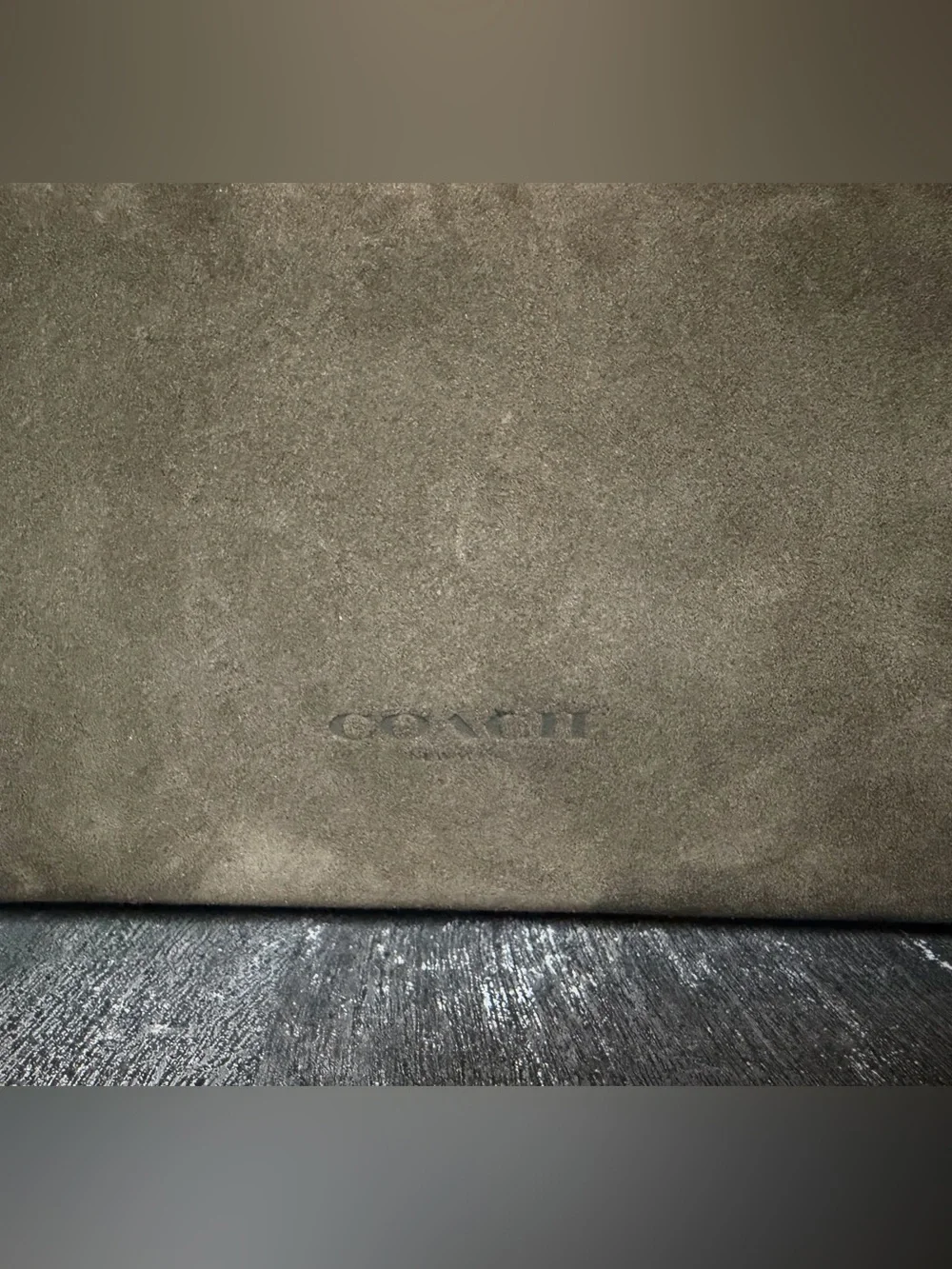 Coach Finn Olive Green Suede Messenger Crossbody